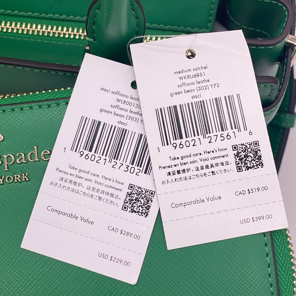 Kate Spade Staci Medium Satchel and Wallet Set Green - Picture 12 of 13